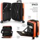 thumbnail image 5 of Juego de equipaje TRAVELARIM Hard Shell con ruedas giratorias, 4 piezas, naranja, 5 of 9