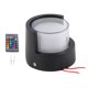 thumbnail image 3 of Aplique de pared LED redondo, impermeable, 500 lm, 5 W, RGB, con control remoto para galería, pasillo, CA 85-265 V, 3 of 14