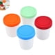 thumbnail image 3 of Inteprter 4pcs 8oz Recipiente de helado reutilizable Cubo de almacenamiento apilable Tina de helado ligera con tapa de silicona para helado Snack Mostrada Inteprter HA014235-00, 3 of 6
