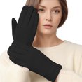 thumbnail image 1 of Glisme Winter Gloves Thermal For Cold Weather Riding Skiing Sports Windproof Touchscreen Ski Gloves Black, 1 of 4
