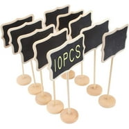Isvgxsz Acrylic Mini Chalkboard Signs for Food,Black Mini Tabletop ...