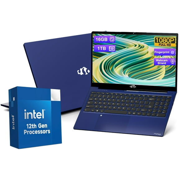 15.6 IPS-FHD-Laptop, 16GB RAM 1TB SSD Intel Pentium Quad Core N100, Backlit Keyboard Fingerprint (Beat to i3-1115G4 Up to 3.4GHz) Computer for Student-Home WiFi 6 BT5.2 Win 11