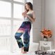 thumbnail image 5 of Balery Fantasy Landscape Starry Night Pantalones de pijama para mujer, pijamas ultraligeros, pantalones de estar por casa-Medium, 5 of 6