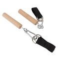 thumbnail image 4 of Pull Up Handles Grip, 1 Pair Pull Up Attachments Wooden Bar  For Indoor, 4 of 8