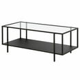 thumbnail image 6 of Evelyn&Zoe Vireo 45" Wide Rectangular Coffee Table with MDF Shelf in Blackened Bronze/Gray Oak, 6 of 8