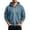Blue, variant on Kezqiaxn Mens Zip Up Hoodie Fall Long Sleeve Warm Athletic Jacket with Pockets Hoodies for Men Oversized Sweatshirt