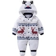 thumbnail image 1 of Mameluco para niños y niñas, traje de nieve grueso para recién nacidos, traje de mono para bebés de otoño/invierno Xemadio CJWUS-478, 1 of 7