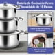 thumbnail image 4 of Batería de Cocina de Acero Inoxidable, Juego de Ollas y Sartenes Antiadherentes, con Ollas y Espátulas Reforzadas, Apta para Cocinas Eléctricas y de Gas, Apta para Lavavajillas, 4 of 7