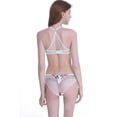 thumbnail image 5 of Conjunto de sujetador de espalda hermosa de gran tamaño Conjunto de ropa interior francesa de encaje sexy estampado para mujer, 5 of 5