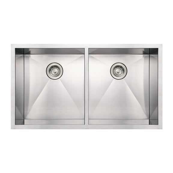 Whitehaus Collection WHNCM3720EQ Noah's Collection Sinks Brushed Stainless Steel