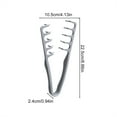 thumbnail image 3 of Texture Comb, Volumizing Wide-Tooth Hair Styling Comb, Foundation Capacity Apparatus Maximum Lift Roots Volume Tool, Bangs Seam Grooming Accessory for Women Men (Gray), 3 of 7