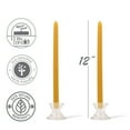 thumbnail image 2 of Hyoola 12 inch Handmade All Natural Beeswax Taper Candles Yellow Honey Scent 2 Pack, 2 of 4