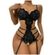 thumbnail image 1 of Lencería sexy para mujer Encaje Bowknot Entrepierna abierta Ahueca hacia fuera Tentación Babydoll Ropa interior Ropa de dormir Mono Bodies Pijamas Fridja nalpqowj41198, 1 of 4