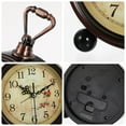 thumbnail image 2 of KAKOWELY 1Pcs Clocks for Bedrooms with Silent Operation Retro Design Metal and Plastic, 2 of 8