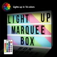 thumbnail image 6 of auraLED Colorbox LED Marquee - Multi-Color Light-up Marquee Box with Remote, Alphabet, Symbols, 6 of 9