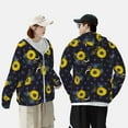 thumbnail image 3 of KLL Sunflowers Print Men's Women’s UPF 50+ Sun Protection Outdoor Hoodie Jacket Long Sleeve Fishing Hiking Performance Shirt-XX-Large, 3 of 6