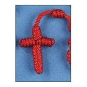 Ddi Red Knotted Cord Rosary