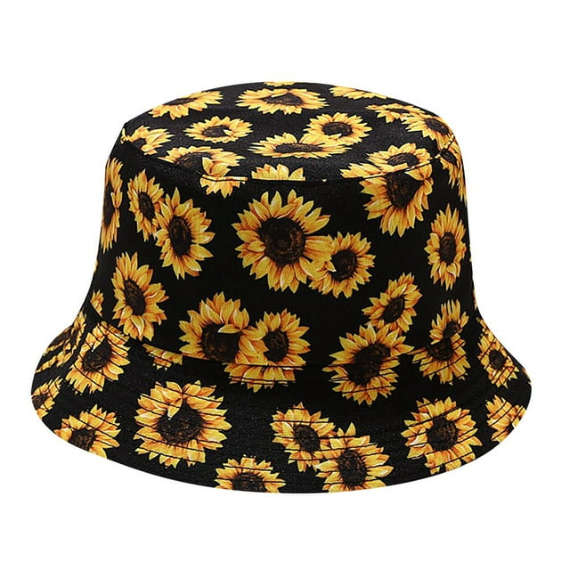 Chapeau de Pêcheur de Chapeau de Bassin d'Impression de Femmes Chapeau de Seau Extérieur