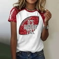 thumbnail image 3 of Womens Casual Fashion Printed Crew Neck Short Sleeve Pullover T Shirt, 3 of 5