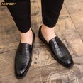 thumbnail image 5 of Men's Warm Penny Loafers Slip-On Dress Shoes Comfortable Non-Slip Business Casual Walking Shoes for Office and Daily Wear, 5 of 8