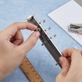thumbnail image 4 of 4PCS 6-Ring Binder Mechanism A6 Notebook Mechanism Replacement Kit Iron Clip Ring Binder with Screws Nuts O Rings Binding Spines Combs Inner Diameter: 2.3cm, 4 of 9