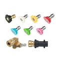 thumbnail image 3 of jinwen Haute Pression Adaptateur Buse Pointe Professionnel Réglable Facile Installer 7 Angles 7 Buses, 3 of 9