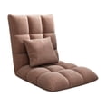 thumbnail image 3 of Silla plegable reclinable con respaldo para balcón, oficina, juegos, lectura Marrón, 3 of 9