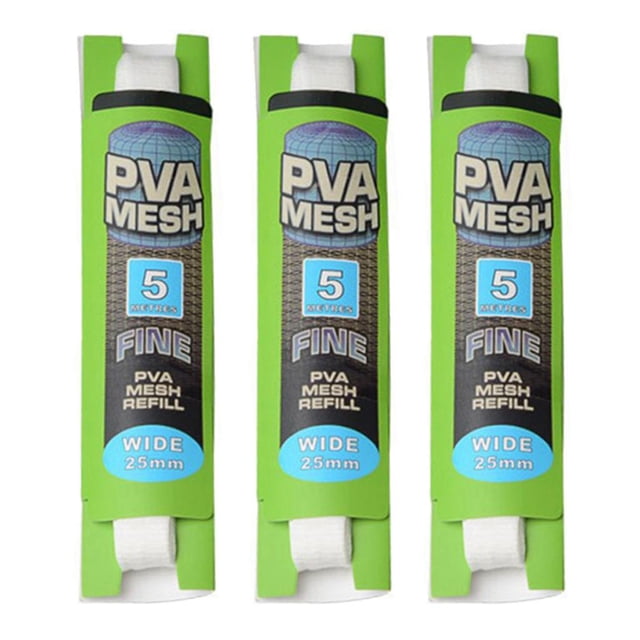Almencla 3Pcs 5M 25mm PVA Soluble dans l'Eau Appât Filet Universel Accs Mesh Sac
