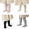 thumbnail image 3 of Unisex baby crew socks newborn kids long stockings infant toddler cute knee high socks 1Pack Milk White 1-3 T, 3 of 3