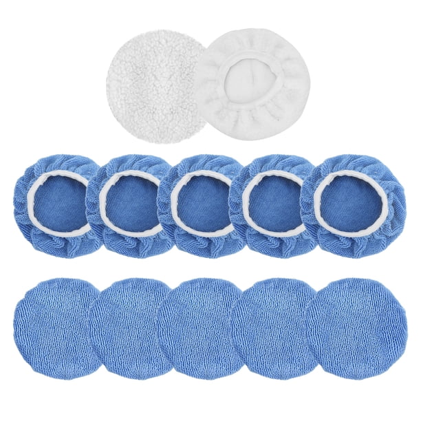 12 paquetes de almohadillas enceradoras para pulidor de coche, juego de capó de microfibra para camión, motocicleta, bicicleta, barco, yate