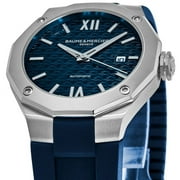 Baume & Mercier Riviera Automatic Blue Dial Rubber Strap Mens Watch 10619