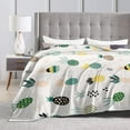thumbnail image 3 of Abstract Pineapple Cute Blanket, Soft Blankets Flannel Bed Throw Cozy Lightweight Plush Gifts for Women Men Boys Girls Kids Sofa Couch Bedroom Living Rooms Warm All Season, Home Decor, 80"x60", 3 of 6