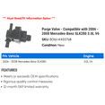 thumbnail image 2 of Purge Valve - Compatible with 2006 - 2008 Mercedes-Benz SLK280 3.0L V6 2007, 2 of 2