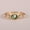 Rose Plated, variant on Oval Moss Agate & Diamond Ring, 925 Starling Silver Ring, 5 Stone Ring, East West Ring, Stackable Ring, Birthstone Ring