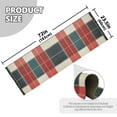 thumbnail image 5 of Yayeee Runner Rug for Bedroom 2'x6' Machine Washable Hallway Non Slip Mat, Vibrant Red Tartan Pattern, 5 of 8