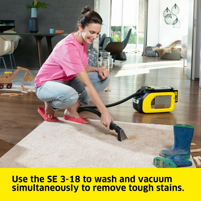 Karcher Cordless Carpet and Upholstery Cleaner, SE 3-18 , Spot