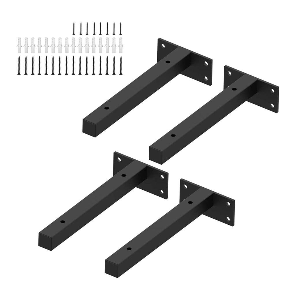 Industrial Black Shelf Supports, Floating Shelf Brackets Industrial 8