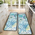 thumbnail image 4 of Kitchen Rugs Sets Of 2,Blue Paisley and Floral Pattern Anti Fatigue Kitchen Mat Rugs Non Slip Washable,Decorative Kitchen Floor Mats for Kitchen,Sink,Laundry,17"x47"+17"x47", 4 of 5