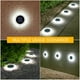 thumbnail image 5 of Luces solares de suelo para exteriores | Iluminación LED para exteriores con energía solar, con LED blanco cálido y blanco cálido | Luces de jardín duraderas, resistentes al agua IP65, de ABS,, 5 of 5