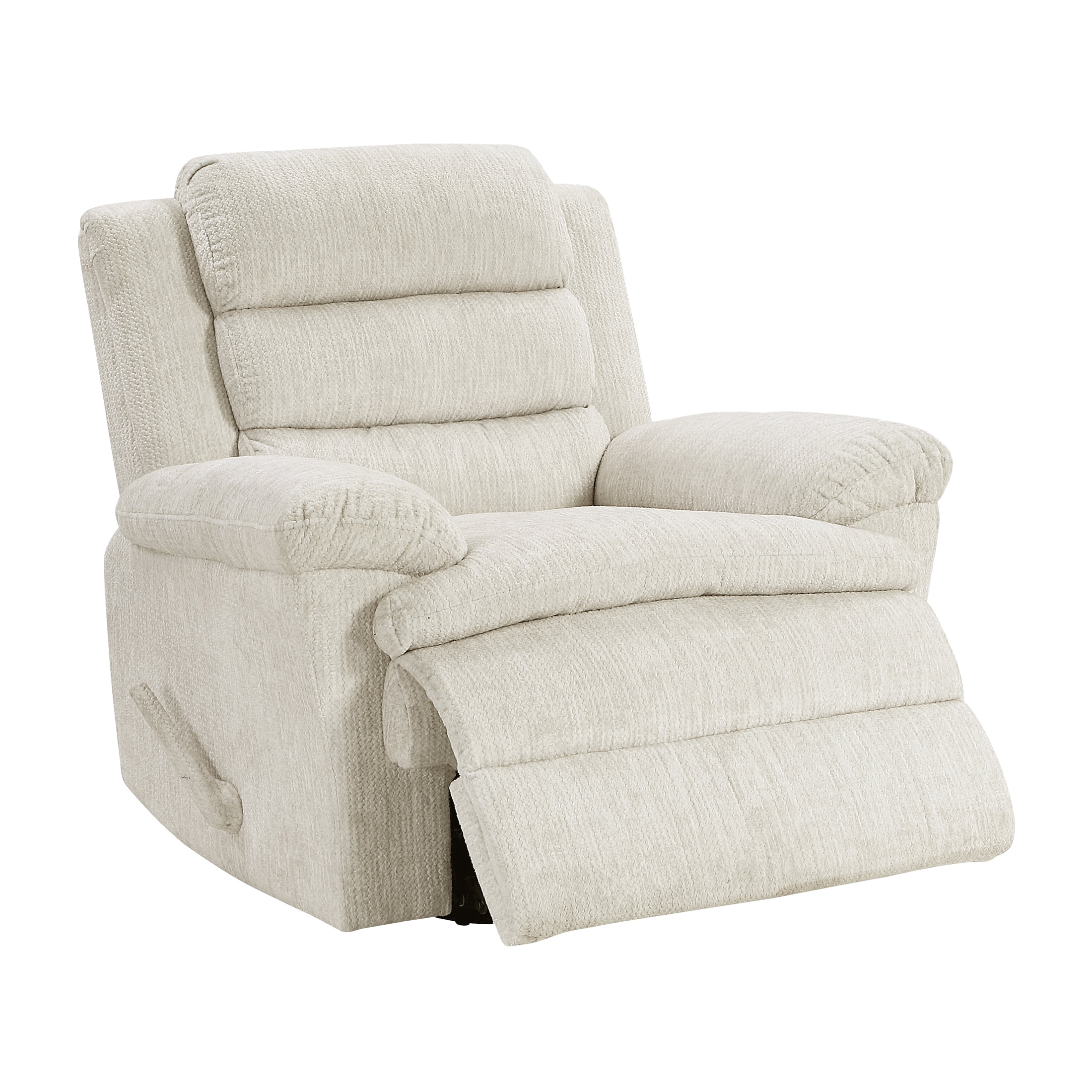 OakvillePark Windcroft Microfiber Swivel Glider Reclining Chair, Beige