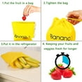 thumbnail image 6 of Banana Bag, Storage Bag, Garlic Storage Bag, Canvas Storage Bag, Reusable Produce Bags, Portable Banana Pouch in Fridge Keeps Fresher, Longer Drawstring Storage Bag, 6 of 7
