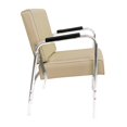 thumbnail image 3 of PureSana Chromium Ella Chaise de Shampooing Inclinable Professionnelle pour Salons, Beige, 3 of 6