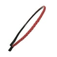 thumbnail image 2 of Qarigey Accesorios para el cabello de ala fina Color puro clásico cara trenzada cuero Simple diadema moda diario tejido diadema estudiantes Accesorio para el cabello Vino rojo, 2 of 6