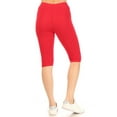 thumbnail image 3 of Women's Lightweight Solid Casual High Waist Running Yoga Daily Workout Capri Leggings, 3 of 5