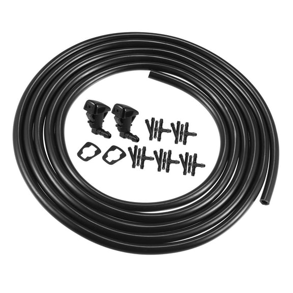 2pcs Windshield Washer Nozzle for CHRYSLER 300 2011-2018 with 2.8 Meters Hose Kit 68260029AA 05182327AA