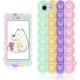 thumbnail image 1 of Pink Purple Bear for iPhone 6 Plus/6S Plus/7 Plus/8 Plus Case Silicone Caseu2002Design Funny Cute Unique Fidget Aesthetic Cover Cases for Boys Girls, 1 of 3