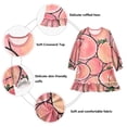 thumbnail image 3 of Casual Dresses Nightgowns Velvet Pleated design One-Piece Nightdress for Indoor Outdoor Daily Pink-peach Pattern 3-10T, 3 of 7