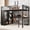 Black, variant on Harper & Bright Designs Queen Size Metal Loft Bed with Built-in Wardrobe and Desk, Heavy-duty Loft Bed Frame with Storage Shelves, Black