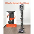 thumbnail image 5 of VEVOR Vacuum Stand, Compatible With V7 V8 V10 V11 V12 V15 Series Upright Vacuum Cleaners & Accessories, Stable Vacuum Stand Holder with 4 Anti-slip Pads and 3 Clips for Storing 6 Brush Heads, 5 of 9