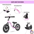 thumbnail image 4 of Bicicleta Balance Bike KRIDDO para niños pequeños de 24 meses a 5 años con animal de peluche, 4 of 6
